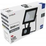 Avide ASFLCW-10W-PIR LED Προβολέας Slim Με Φωτοκύτταρο SMD 10W Ψυχρό 6400K Value